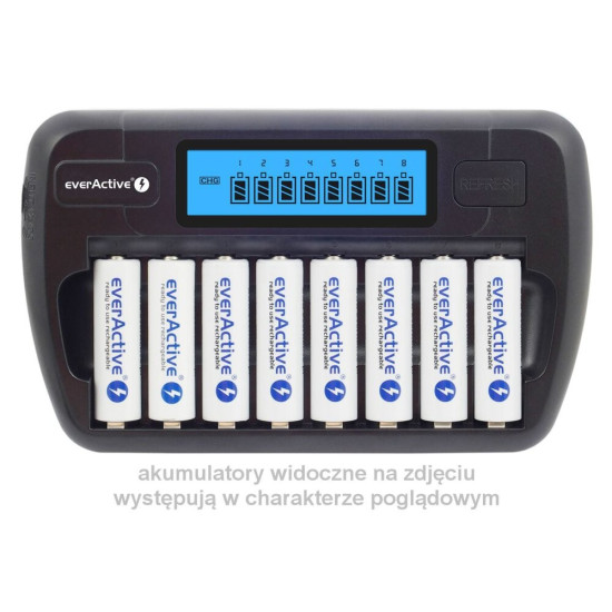 Ładowarka akumulatorowa NC-800 do 8 akumulatorków AA/AAA