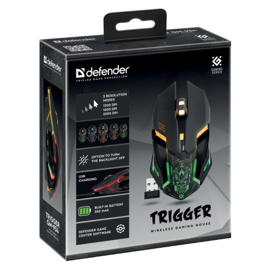 Mysz gamingowa bezprzewodowa TRIGGER GM-934 