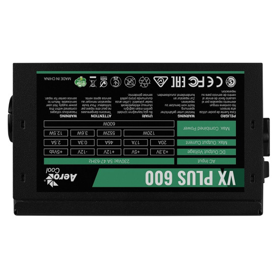 Zasilacz VX PLUS 600W ATX
