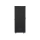 Szafa instalacyjna rack stojąca 19 cali 37U 800x1000 czarna drzwi perforowane LCD ( Flat pack) 