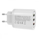 Ładowarka sieciowa QC 3xUSB MCE479W 