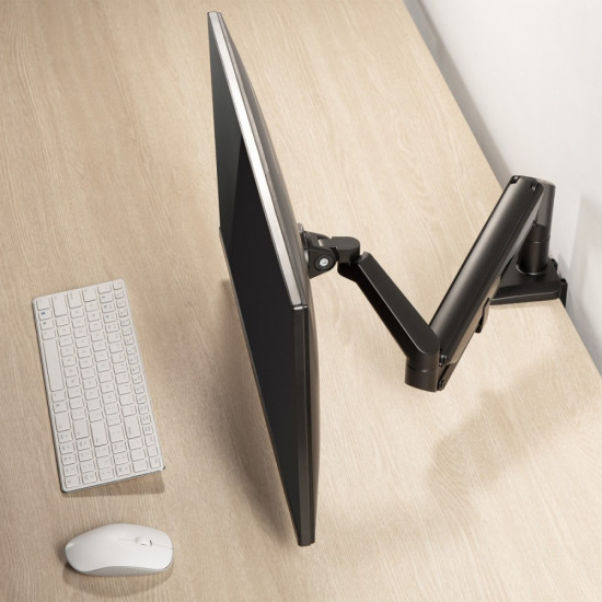 Uchwyt monitora ze sprężyną gazową Ergo Office ER-405B Czarny 
