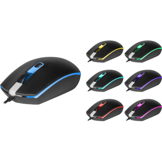 Mysz gamingowa DOT MB-986 optyczna 7 kolorów 1000dpi 4P 