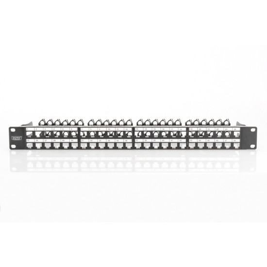 Modułowy panel krosowy (patch panel) o dużej gęstości połączeń, 19