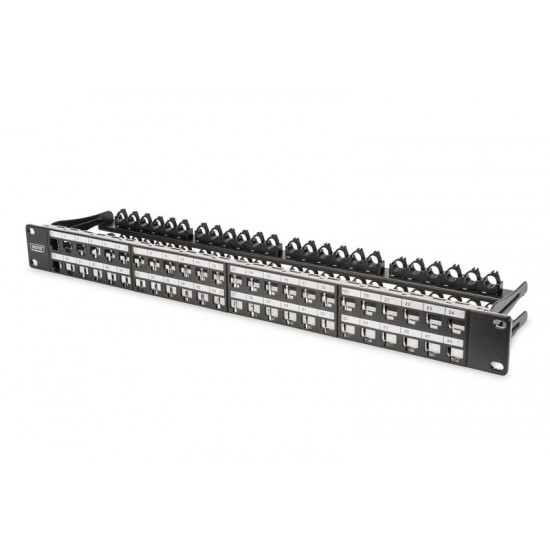 Modułowy panel krosowy (patch panel) o dużej gęstości połączeń, 19