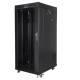 Szafa instalacyjna rack stojąca 19 cali  27u 800x1000 czarna drzwi szklane LCD (flat pack)
