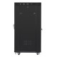 Szafa instalacyjna RACK stojąca 19 cali 37u 800x1000 czarna drzwi szklane LCD (flat pack)