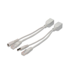 Zestaw pasywnych kabli PoE FastEthernet 10/100Mbps DC 5.5mm/2.1mm
