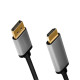 Kabel DisplayPort 4K/60 Hz,DP do HDMI aluminiowy 2m 