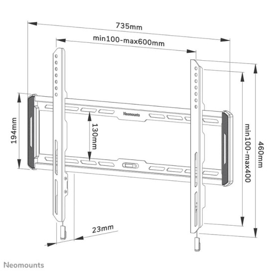 Uchwyt ścienny WL30-550BL16  40-75 cali