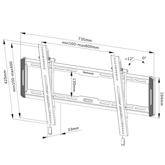 Uchwyt ścienny WL35-550BL16 40-75 cali