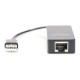 Przedłużacz/Extender USB 1.1 po skrętce Cat.5e/6 UTP/SFP do 45m, czarny, 20cm