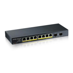 Przełącznik GS1100-10HP-EU0102F 120W PoE 8xGigabit 2xFiber Uplilk Switch 