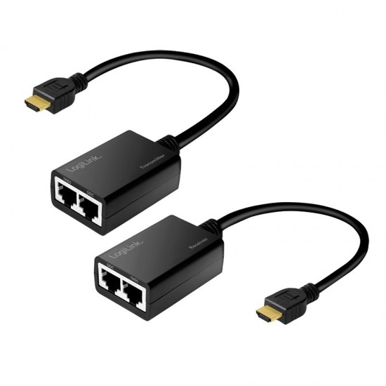 Extender HDMI do 30m, 1080p/60Hz, 0.3m 