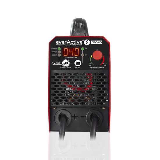 Prostownik samochodowy do akumulatora 12V/24V z rozruchem CBC40