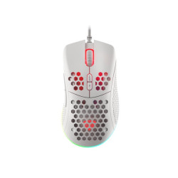 Mysz Krypton 555 8000DPI podświetlenie RGB Biała 