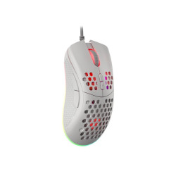 Mysz Krypton 555 8000DPI podświetlenie RGB Biała 