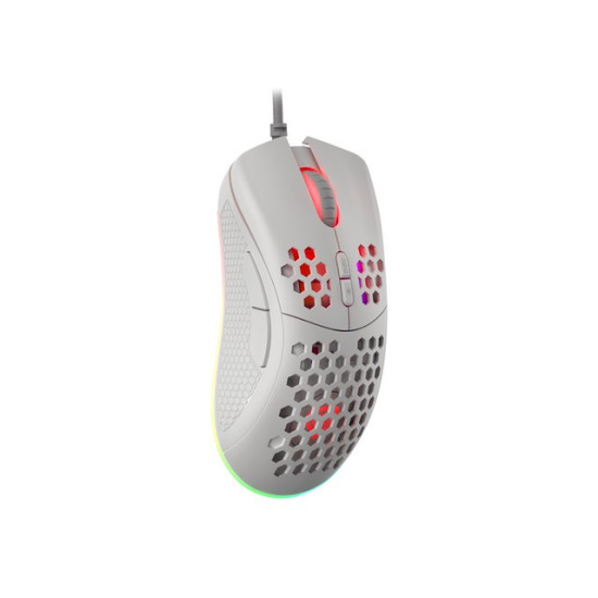 Mysz Krypton 555 8000DPI podświetlenie RGB Biała 