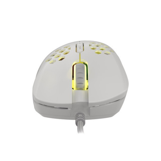 Mysz Krypton 555 8000DPI podświetlenie RGB Biała 