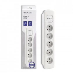 Listwa zasilająca | 5 gniazd | 1.8m | Biała 