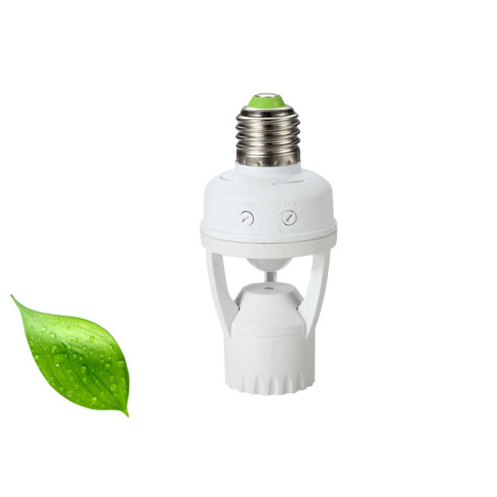 Oprawa żarówki z czujnikiem ruchu zmierzchu 360°  MCE24