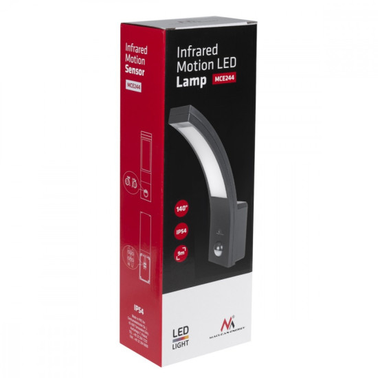 Lampa LED z czujnikiem ruchu MCE244 GR 