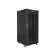 Szafa instalacyjna RACK stojąca 19 15U 800X1000 czarna drzwi perforowane LCD( FLAT PACK) 