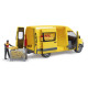 Bus MB Sprinter DHL z figurką i akcesoriami