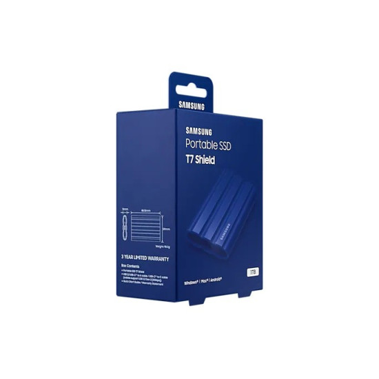 Dysk SSD T7 Shield 1TB USB 3.2, niebieski
