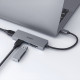 CB-C63 aluminiowy HUB USB-C | Ultra Slim | 4w1 | 3xUSB 3.1 | 1xMicroSD i SD