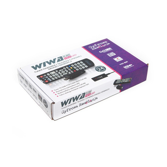 Tuner TV H.265 MINI LED DVB-T/DVB-T2 H.265 HD 
