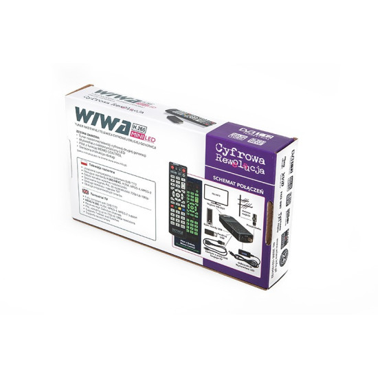 Tuner TV H.265 MINI LED DVB-T/DVB-T2 H.265 HD 