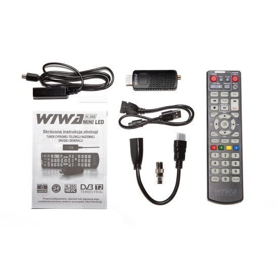 Tuner TV H.265 MINI LED DVB-T/DVB-T2 H.265 HD 