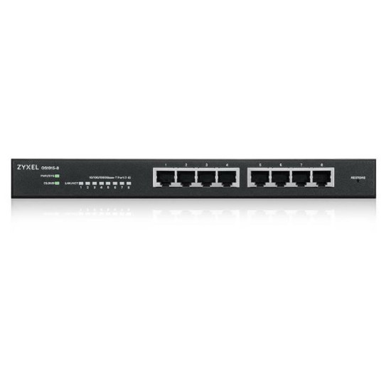 Przełącznik zarządzalny GS1915-8 8port GbE Smart mode Switch NebulaFlex Cloud 