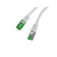 Patchcord cat.7 S/FTP LSZH CU 0.25m szary fluke passed