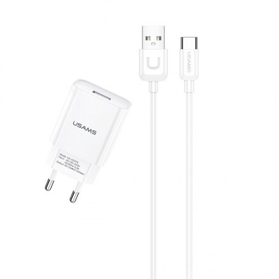 Ładowarka sieciowa USB kabel USB-C 2,1A T21 