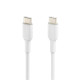 Kabel Booster Charge USB-C/USB-C PVC 2m, biały