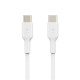 Kabel Booster Charge USB-C/USB-C PVC 2m, biały