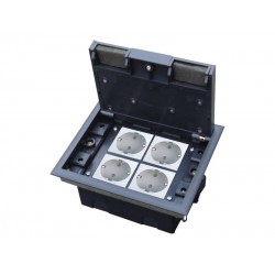 Puszka podłogowa (floorbox) 4M (45x45) regulowana głębokość, do podłogi technicznej (wylewka opcjonalnie)