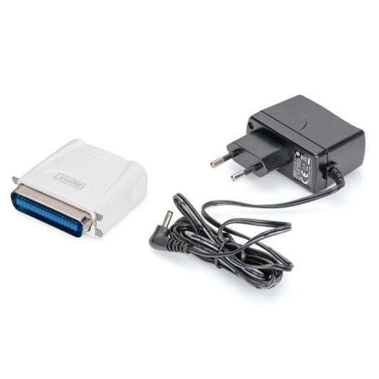 Serwer wydruku Fast Ethernet 1-port 1xLPT, 1xRJ-45