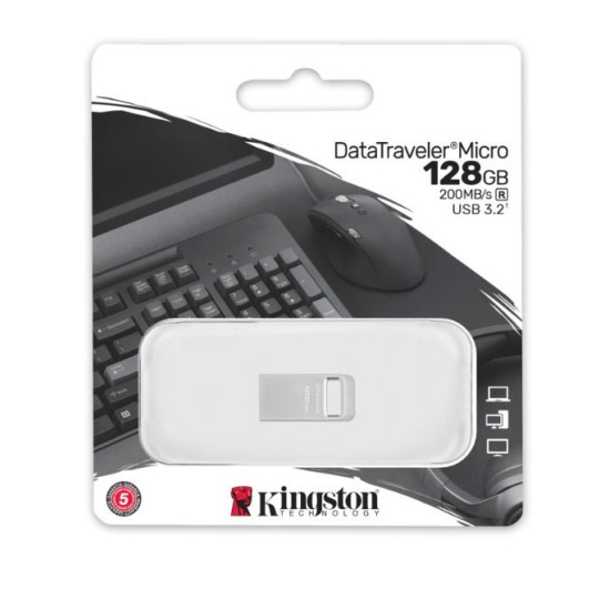 Pendrive Data Traveler Micro G2 128GB USB 3.2 Gen1 