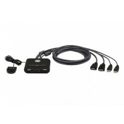 Przełącznik 2 portowy USB VGA FHD HDMI KVM Switch