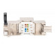 Moduł Keystone RJ45 (8P8C) kat. 8.1 STP, ekranowany, beznarzędziowy, stalowy