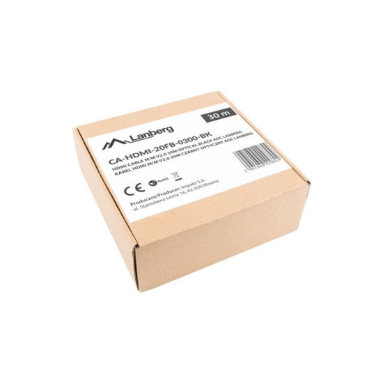 Kabel HDMI M/M v2.0 30m czarny CA-HDMI-20FB-0300-BK 