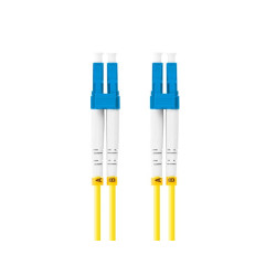 Patchcord światłowodowy Sm Lc/Upc-Lc/Upc Duplex 3.0Mm 1M żółty