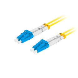 Patchcord światłowodowy Sm Lc/Upc-Lc/Upc Duplex 3.0Mm 1M żółty