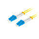 Patchcord światłowodowy Sm Lc/Upc-Lc/Upc Duplex 3.0Mm 1M żółty