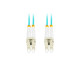Patchcord światłowodowy Mm Lc/Upc-Lc/Upc Duplex 3.0mm 2m Aqua