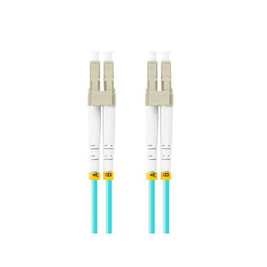 Patchcord światłowodowy Mm Lc/Upc-Lc/Upc Duplex 3.0mm 3m Aqua