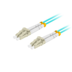 Patchcord światłowodowy Mm Lc/Upc-Lc/Upc Duplex 3.0mm 3m Aqua